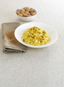 Risotto alla zucca con le mandorle