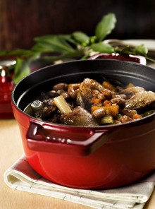 Agnello brasato con fagioli