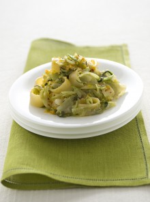 Calamarata con puntarelle e bottarga