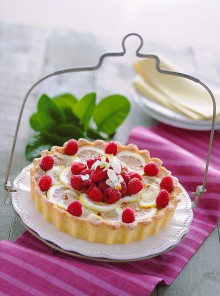 Crostata di limoni e lamponi