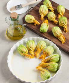 fiori di zucca alla ligure Sale&Pepe step