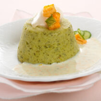 flan di zucchine allo storione Sale&Pepe