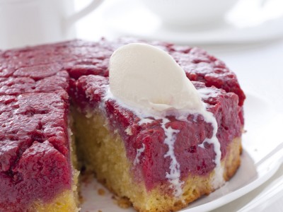 immagine Ricetta tatin di lamponi con gelato