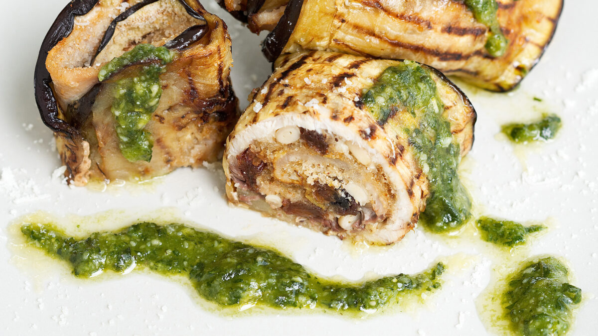Involtini di melanzane e pesce spada