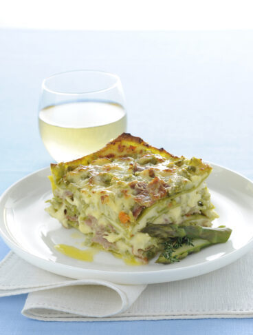 lasagne con asparagi, culatello e salsa Mornay Sale&Pepe ricetta