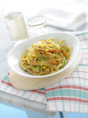 Linguine con fiori di zucca  Sale&Pepe;