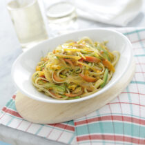 Linguine con fiori di zucca  Sale&Pepe;