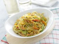 Linguine con fiori di zucca  Sale&Pepe;