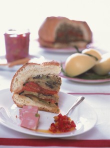 Pane farcito di verdure