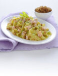 Pappardelle al salmone con sedano e crumble Sale&Pepe ricetta