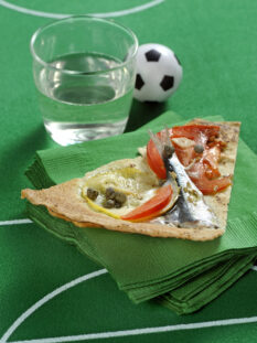 Pizza di sfoglia carasau con le sarde Sale&Pepe