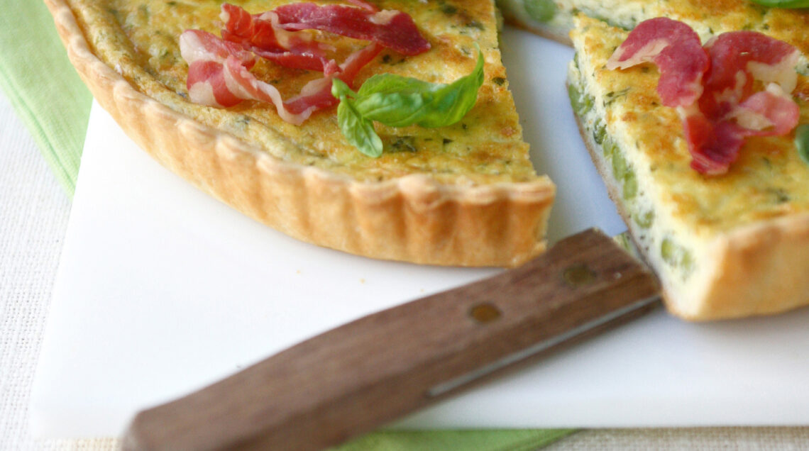 Quiche di piselli e pancetta Sale&Pepe