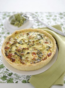 Quiche con tonno e scarola