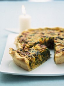 Quiche di erbette e zucca alle erbe aromatiche