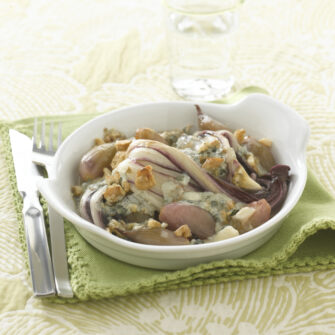 Radicchio e scalogni al blue e noci Sale&Pepe ricetta