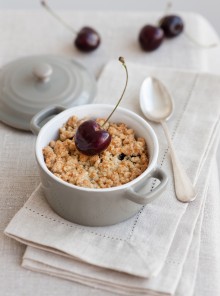 Crumble di ciliegie