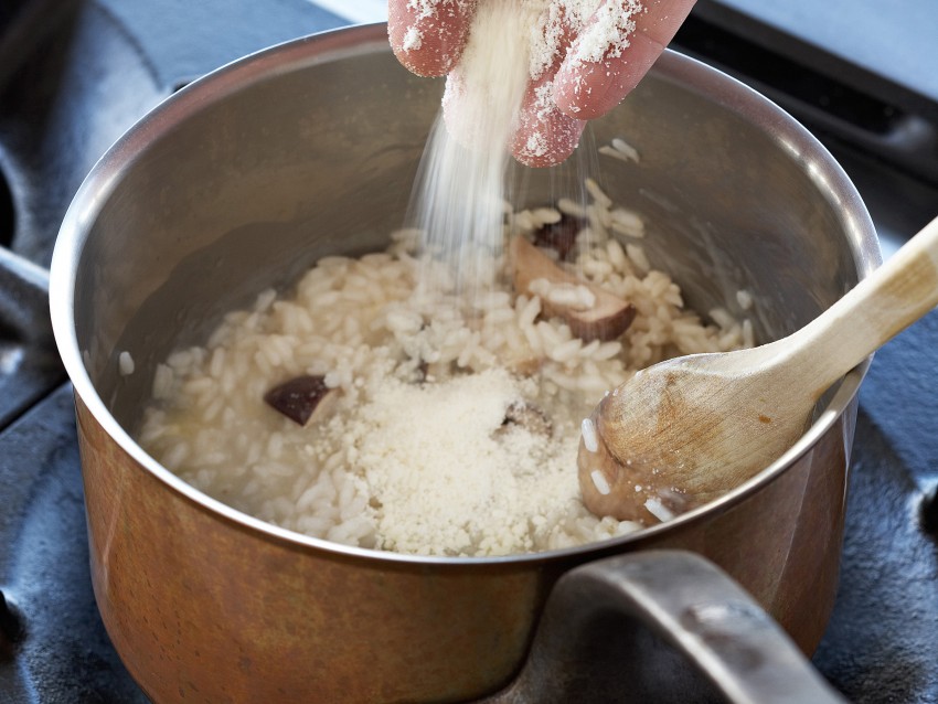 Risotto mantecato con funghi e mirtilli Sale&Pepe