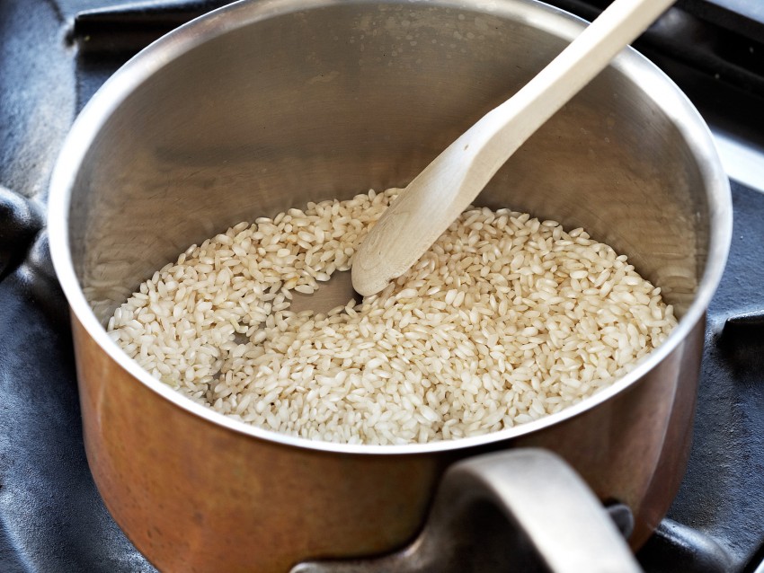 Risotto mantecato con funghi e mirtilli Sale&Pepe
