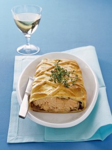Rotolo al salmone e funghi