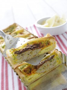 Sfoglia ai fiori di zucca ripieni di provola e prosciutto