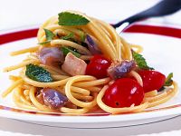 Spaghetti spada e melanzane Sale&Pepe