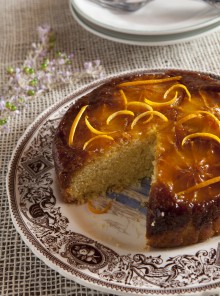Torta con arance caramellate