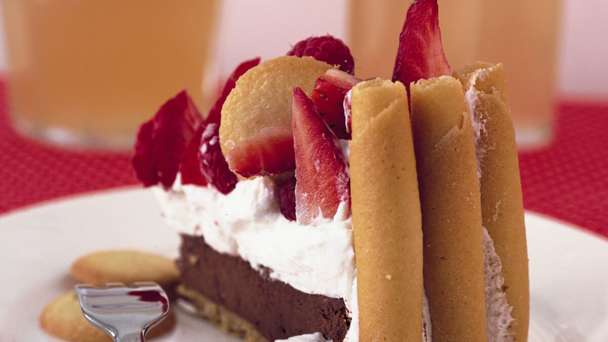 Torta di fragole e biscottini