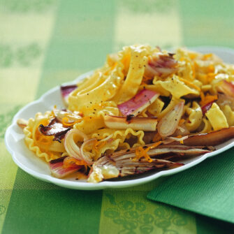 Trenette con radicchio marinato all'arancia Sale&Pepe