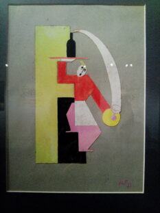 Alf Gaudenzi, Il cameriere - Bozzetto pubblicitario, 1933 - tecnica mista su carta