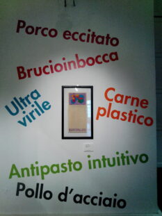 Enrico Prampolini, Menu Santopalato, 1931 - tempera su carta