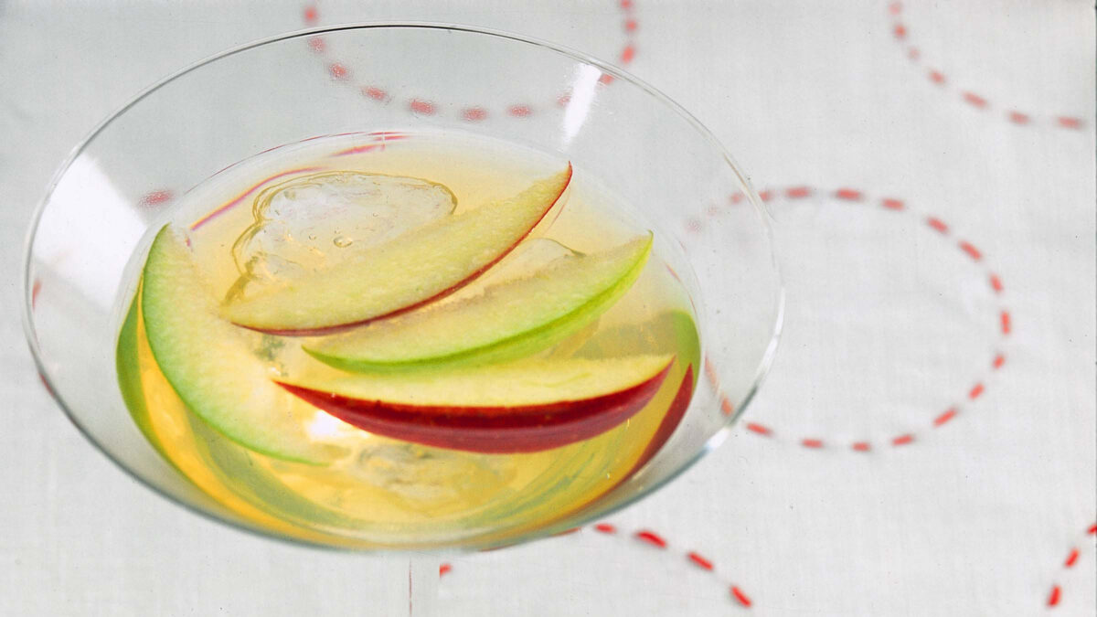 L’Apple Martini con vodka e cannella