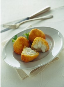 Le arancine di riso ai formaggi