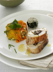 L’arrosto di pollo e giardiniera
