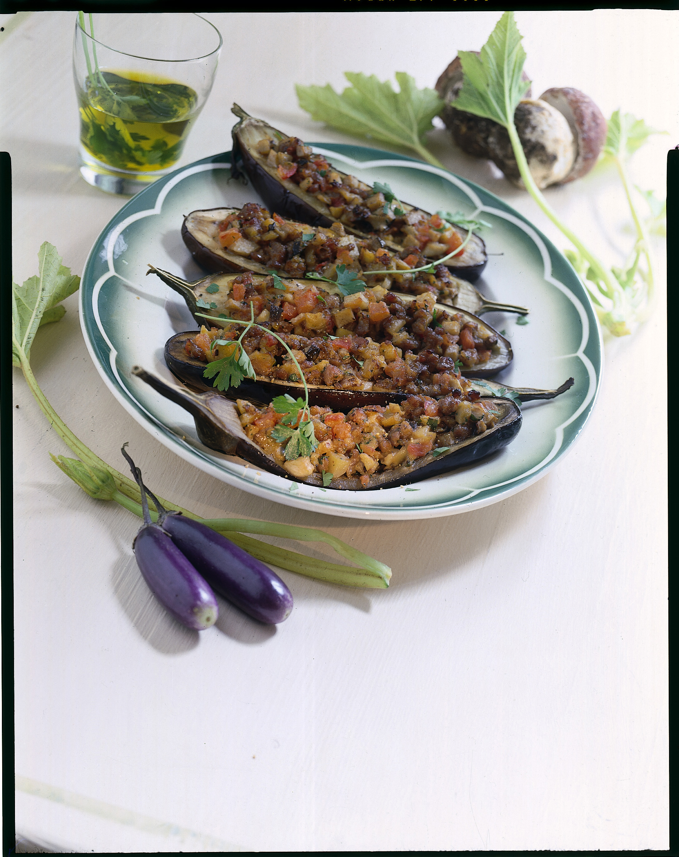 Barchette Di Melanzane Con Funghi E Salsiccia Sale Pepe