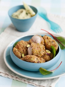 I bocconcini di coniglio in crosta di pistacchi