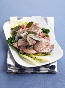 Il bollito misto di maiale con le rape