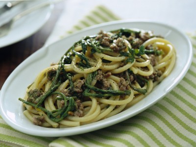 bucatini-asparagina-e-salsiccia ricetta