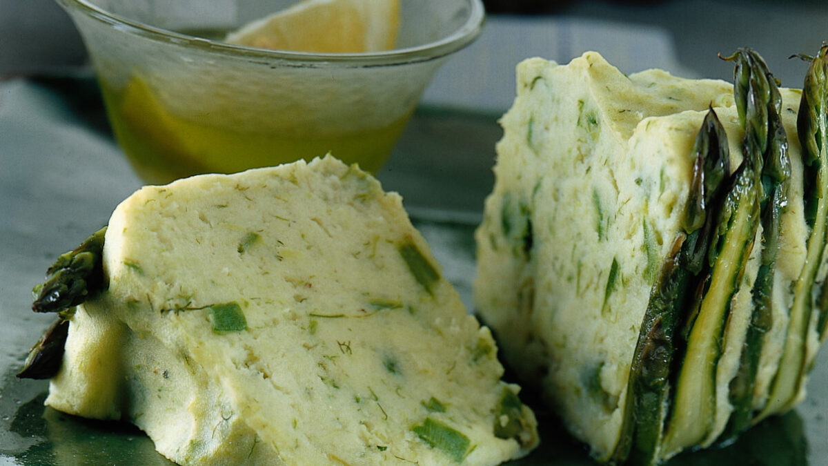 Charlotte di asparagi e patate