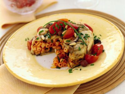 charlotte di pasta con melanzane
