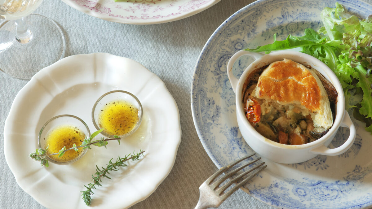 Torta salata: chicken pot pie