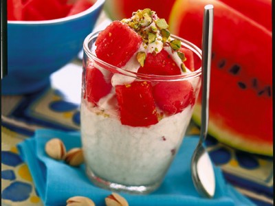 coppe di anguria allo yogurt ricetta