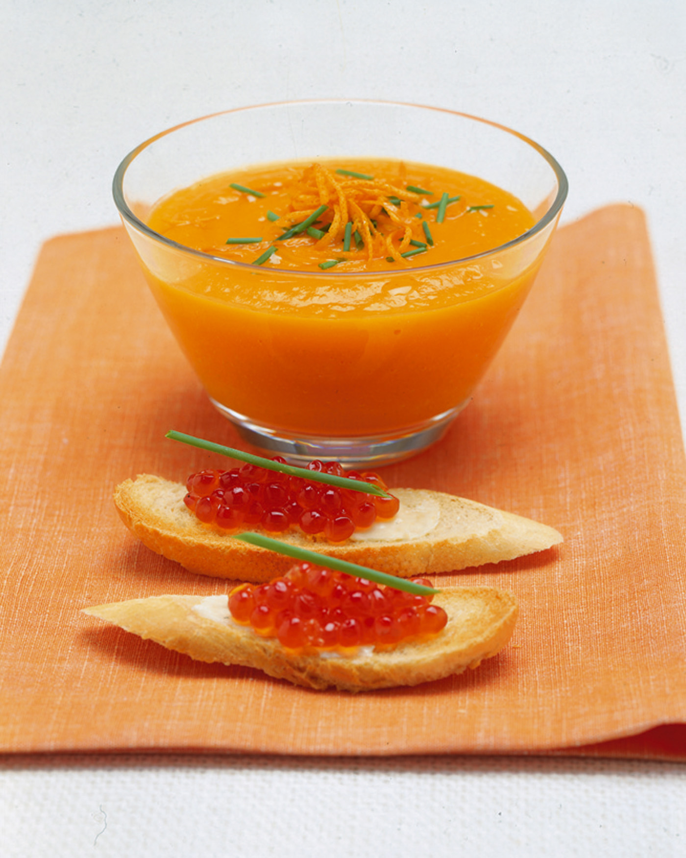 Crema di carote con crostini Sale&Pepe