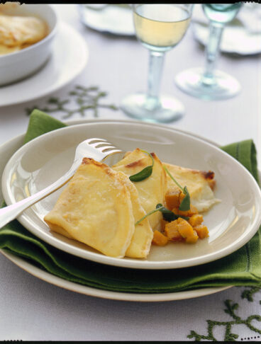 crespelle al formaggio con zucca Sale&Pepe ricetta