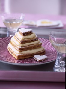 Cuori croccanti con crema