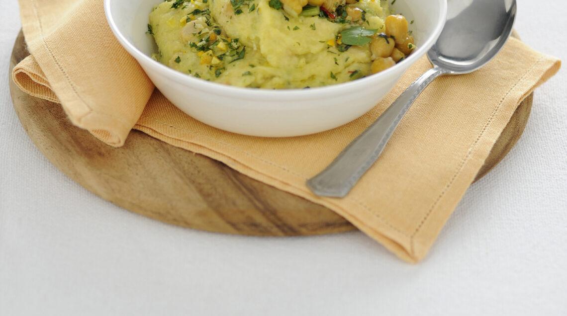 cupolette-con-ceci-e-gremolata-di-agrumi ricetta