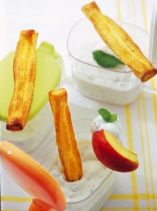 Il dip di yogurt con sfogliette