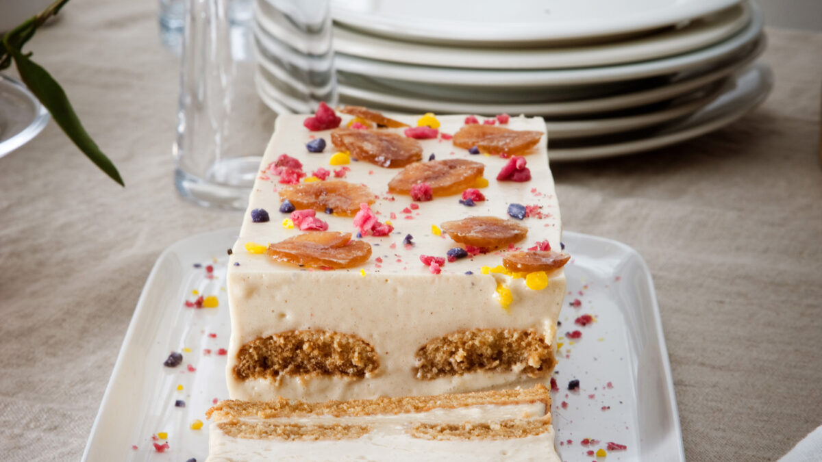 Dolce al cucchiaio di zabaione alle castagne