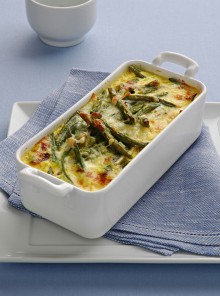 I fagiolini al curry con crema di formaggio