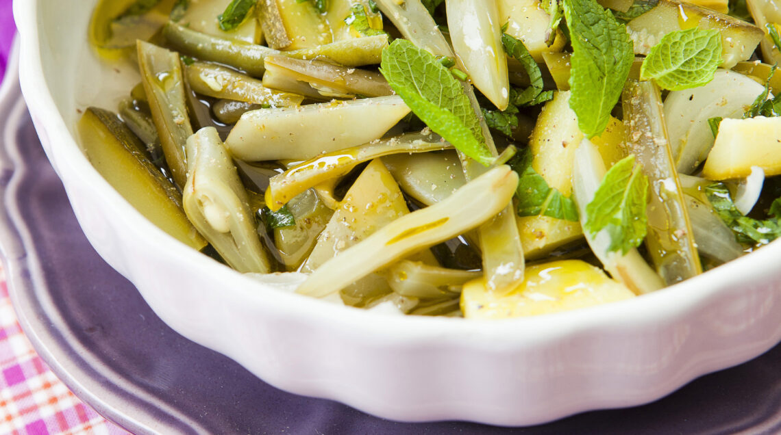 fagiolini-zucchine-e-taccole-in-agrodolce