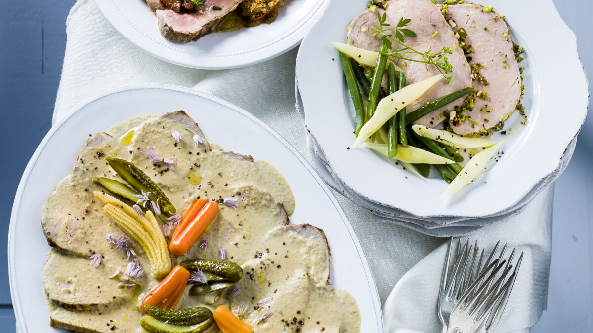 Fesa arrosto con pistacchi e nocciole